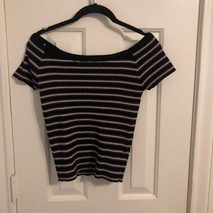 Off the shoulder sweater top